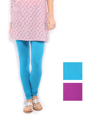 Anouk Pack of 2 Cotton Stretch Churidar Leggings