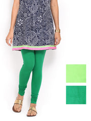 Anouk Pack of 2 Cotton Stretch Churidar Leggings