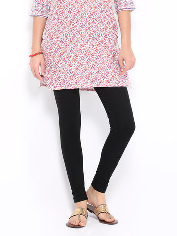 Anouk Women Pack of 2 Cotton Stretch Churidar Leggings