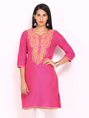 Anouk Rustic Women Pink Kurta