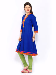 Anouk Women Blue Anarkali Kurta
