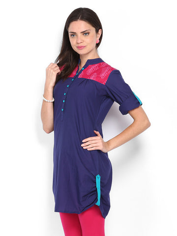 Anouk Women Blue Kurta