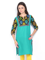 Anouk Women Blue Kurta