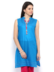 Anouk Women Blue Kurta