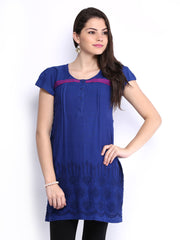 Anouk Women Blue Kurta