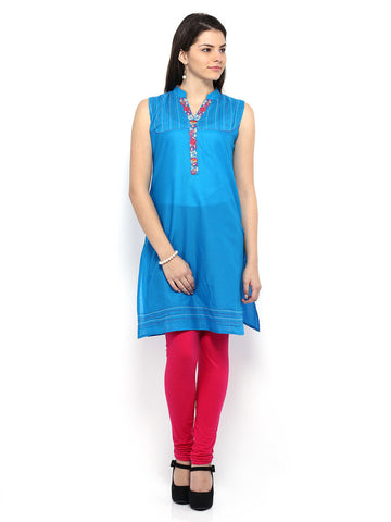 Anouk Women Blue Kurta