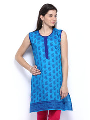 Anouk Women Blue Printed Kurta