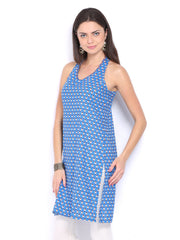 Anouk Women Blue Printed Kurta
