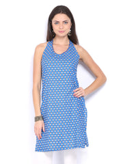 Anouk Women Blue Printed Kurta