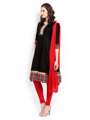 Anouk Women Black &amp; Red Anarkali Churidar Kurta with Dupatta