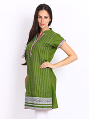Anouk Women Green Kurta