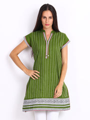 Anouk Women Green Kurta