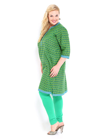 Anouk Women Green Printed Kurta