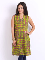 Anouk Women Green Printed Kurta
