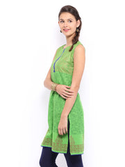 Anouk Women Green Printed Kurta