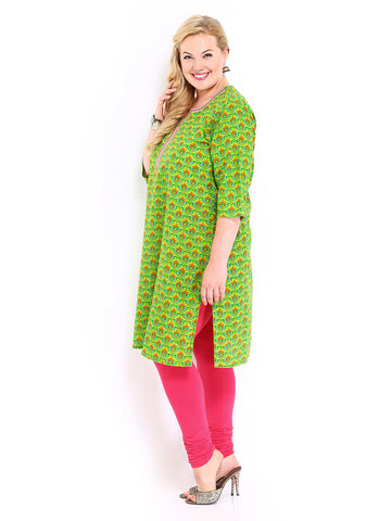 Anouk Women Green Printed Kurta