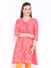 Anouk Women Pink Printed Kurta
