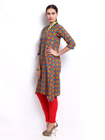 Anouk Women Multi-Coloured Printed Kurta