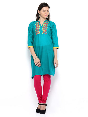 Anouk Women Blue Kurta