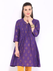 Anouk Women Purple Printed Kurta
