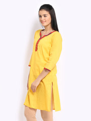 Anouk Women Yellow Kurta