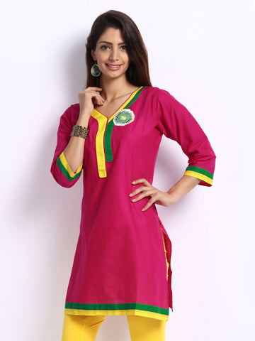 Anouk Women Pink Kurta
