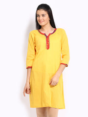Anouk Women Yellow Kurta