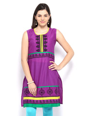 Anouk Women Majenta Printed Kurta