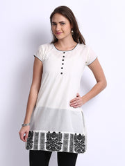 Anouk Women Off-White Kurta