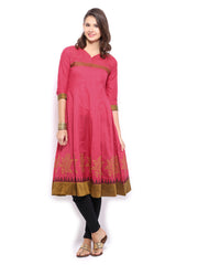 Anouk Women Pink Anarkali Kurta