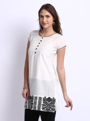 Anouk Women Off-White Kurta
