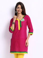Anouk Women Pink Kurta