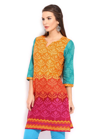 Anouk Women Multicoloured Printed Kurta