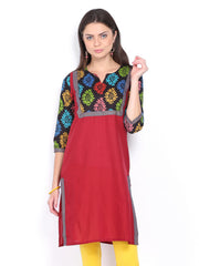 Anouk Women Maroon Kurta