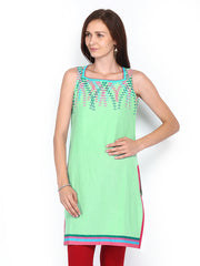 Anouk Women Green Kurta