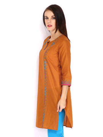 Anouk Women Orange Kurta