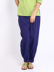 Anouk Women Navy Pintuck Harem Pants