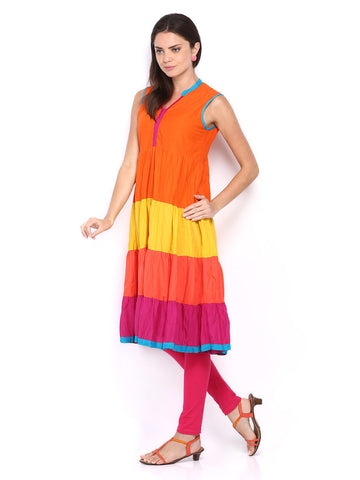 Anouk Women Multicoloured Anarkali Kurta