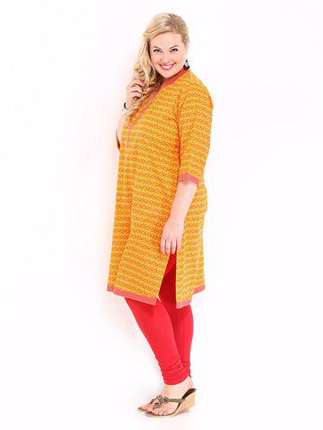 Anouk Women Orange Printed Kurta