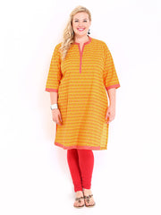 Anouk Women Orange Printed Kurta