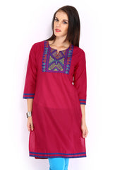 Anouk Women Pink Kurta