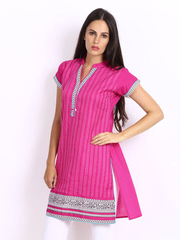 Anouk Women Pink Kurta