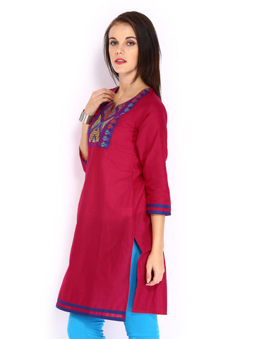 Anouk Women Pink Kurta
