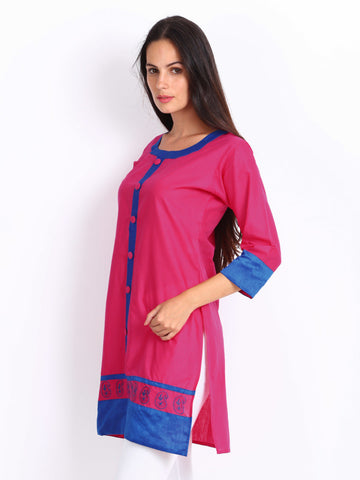 Anouk Women Pink Kurta
