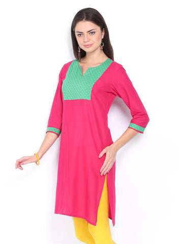 Anouk Women Pink Kurta