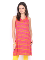 Anouk Women Pink Printed Kurta