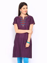 Anouk Women Purple Kurta