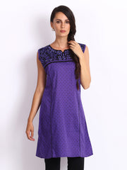 Anouk Women Purple Printed Kurta