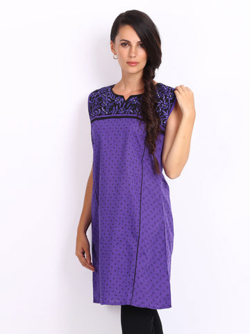 Anouk Women Purple Printed Kurta