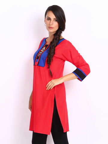 Anouk Women Red Kurta